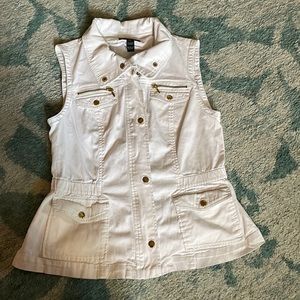 I.N.C White Utility Vest